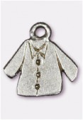 15x15mm Antiqued Silver Plated Jacket Charms Pendant x2