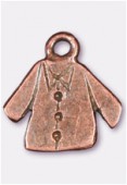 15x15mm Antiqued Copper Plated Jacket Charms Pendant x2