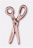 24x12mm Antiqued Copper Plated Scissors Charms Pendant x2