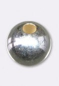 .925 Sterling Silver Seamless Round Bead 6mm x2