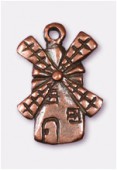 16x12mm Antiqued Copper Plated Mill Charms Pendant x2