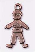 22x10mm Antiqued Copper Plated Little Boy Charms Pendant x2