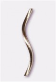 14K Gold Filled Spiral Noodle Tube (0.8mm)  17.5x1mm x1