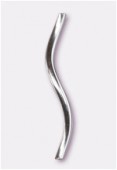 .925 Sterling Silver Spiral Noodle Tube 17.5x1mm x1