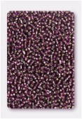 2mm Amethyst Silver-Lined Czech Seed Beads x20g