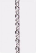 .925 Sterling Silver Oval Cable Chain 4x3.3mm x10