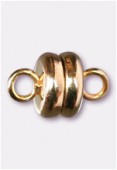 6mm Gold Plated Magnetic Clasp x1