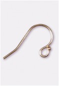 14K Gold Filled Ball End Ear Wire 20x10mm x2