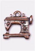 16x15mm Antiqued Copper Plated Mewing Machine Charms Pendant x1