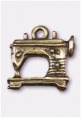 16x15mm Antiqued Brass Plated Sewing Machine Charms Pendant x1