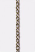 3x2.3mm Antiqued Brass Plated Flat Cable chain x20cm
