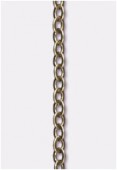 2x1.6mm Antiqued Brass Plated Flat Cable Chain x20cm