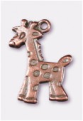 17x10mm Antiqued Copper Plated Giraffe Charms Pendant x2