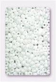 4mm Chalk White Opaque Czech Seed Beads x20g 