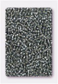 2mm Black Diamond Silver-Lined Czech Seed Beads x20g