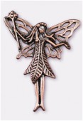 50x38mm Antiqued Copper Plated Fairy Pendant x1