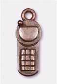 24x8mm Antiqued Copper Plated Cellular Charms Pendant x1