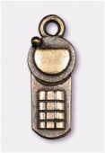 24x8mm Antiqued Brass Plated Cellular Charms Pendant x1