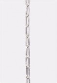 1.8x5mm Silver Plated Oval Link Chain x20cm