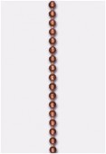 1.5mm Antiqued Copper Plated Diamond-Cut Bead Chain x20cm