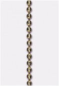 2.5mm Gold Plated Ball Chain x20cm