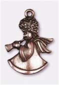 25x18mm Antiqued Copper Plated Angel Christmas Charms Pendant x1