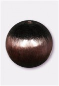 14mm Smooth Round Bead Brushed Satin Copper x1