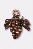 15x10mm Antiqued Copper Plated Bunch Of Grapes Charms Pendant x2