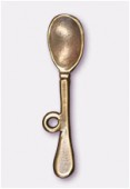 32x7mm Antiqued Brass Plated Spoon Charms Pendant x2