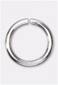 .925 Sterling Silver Open Jump Ring 8mm x2