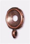 15x10mm Antiqued Copper Plated Wide Bail To Attach Charm Bead - European Style Large Hole x2