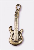 26x8mm Antiqued Brass Plated Electric Guitar Charms Pendant x2