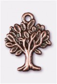 22x17mm Antiqued Copper Plated Tree Of Life Charms Pendant x1