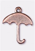 18x15mm Antiqued Copper Plated Umbrella Charms Pendant x2