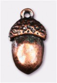 18x10mm Antiqued Copper Plated Acorn Charms Pendant x1