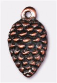 17x10mm Antiqued Copper Plated Fir-Cone Charms Pendant x1