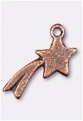 20x10mm Antiqued Copper Plated Shooting Star Charms Pendant x2