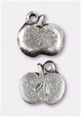 11x10mm Antiqued Silver Plated Apple Charms Pendant x2