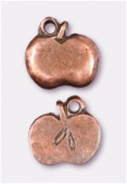 11x10mm Antiqued Copper Plated Apple Charms Pendant x2