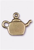 20x15mm Antiqued Brass Plated Tea Pot Charms Pendant x2