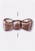 12x5mm Antiqued Copper Plated Bow Tie Beads x2