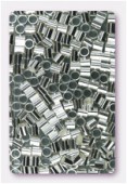 .925 Sterling Silver Crimp Cut Tube Beads 3x3mm x6