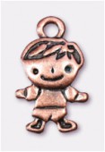 13x10mm Antiqued Copper Plated Bambino Charms Pendant x2