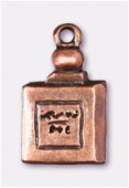 18x10mm Antiqued Copper Plated Fragrance Bottle Charms Pendant x1