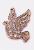 24x21mm Antiqued Copper Plated Dove Charms Pendant x2