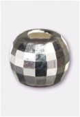 .925 Sterling Silver Mirror 4mm Round Bead x6