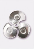 .925 Sterling Silver Flower Bead Cap for up to 20mm x1