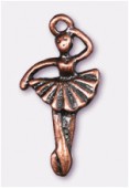 26x13mm Antiqued Copper Plated Dancer Charms Pendant x1