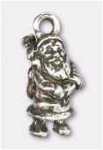 17x6mm Antiqued Silver Plated Santa Claus Charms Pendant x1