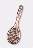 27x9mm Antiqued Copper Plated Tennis Racket Charms Pendant x2